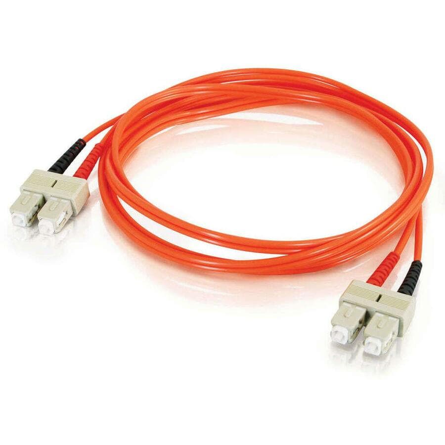 LEGRAND - DATA 1M FIBER OPTIC MMF OM2 SC/SC 50/125 DUPLEX PVC ORANGE CABLE TAA view 4