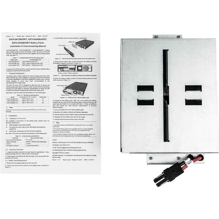 Vertiv Liebert GXT4-5A48BATKIT 48 V hot-swappable internal UPS battery kit