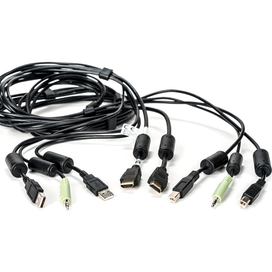 CABLE ASSY, 1-HDMI/2-USB/1-AUDIO, 10FT view 2