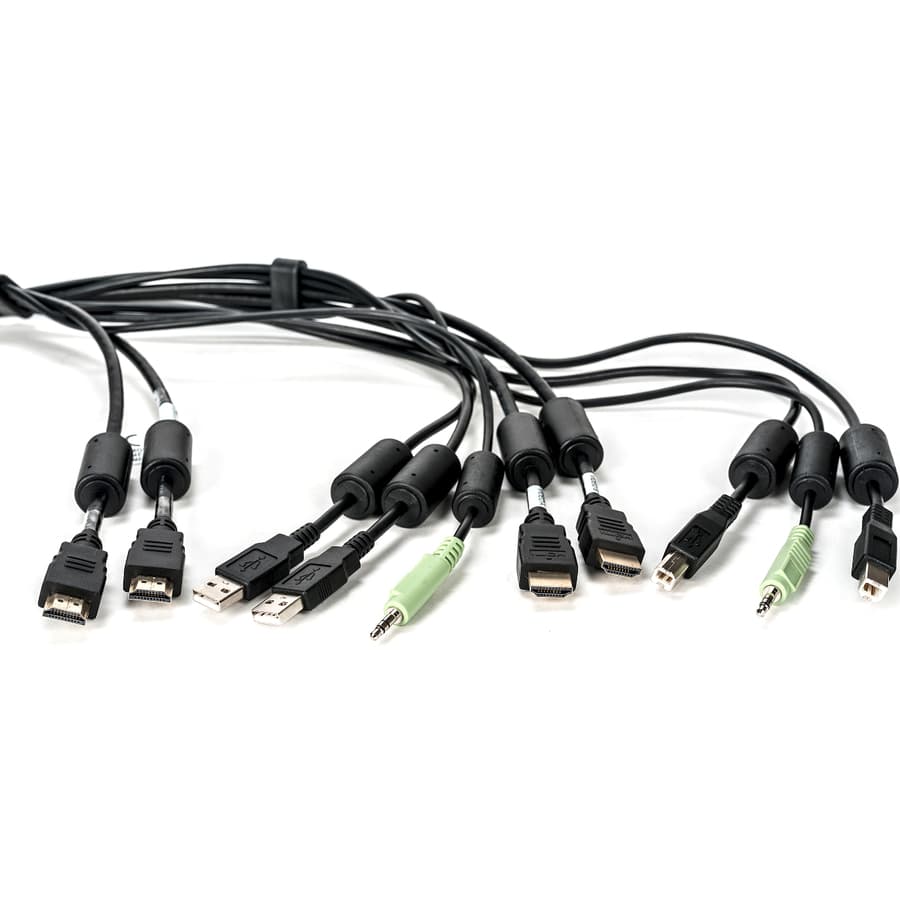 CBL ASSY 2HDMI 2USB 1AUD 6' view 2