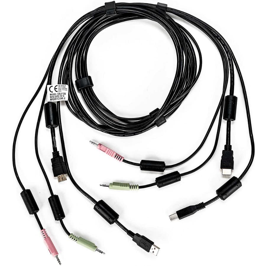 Vertiv AVOCENT CBL0126 6 ft HDMI USB dual-audio KVM cable assembly