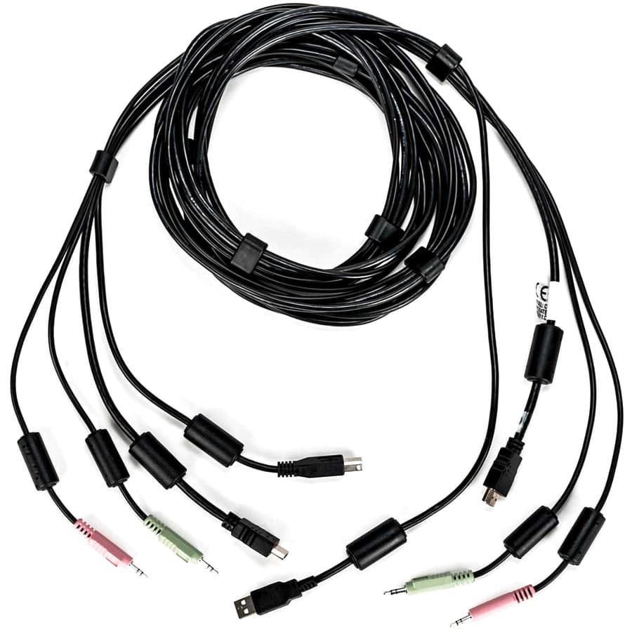 CABLE ASSY, 1-HDMI/1-USB/2-AUDIO, 10FT view 2