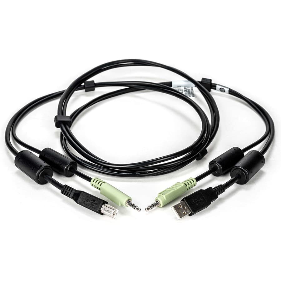Vertiv CBL0130 6 ft KVM cable assembly with USB and audio connections