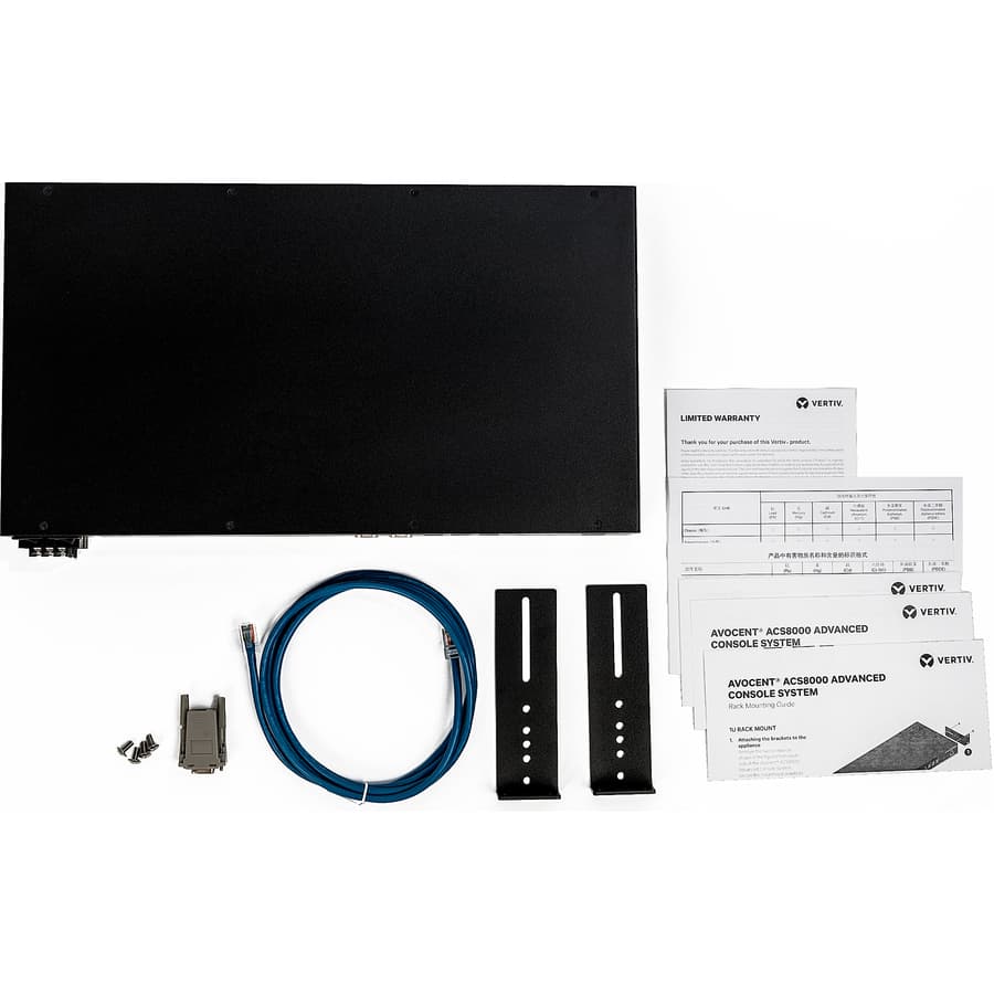 Vertiv ACS8032MDDC-400 32-port ACS8000 console server with dual DC power and analog modem support