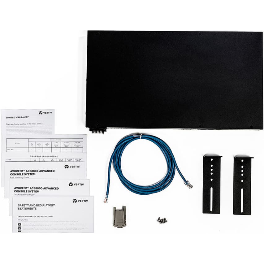 Vertiv ACS8048MDDC-400 48-port ACS console server with dual DC power and analog modem support