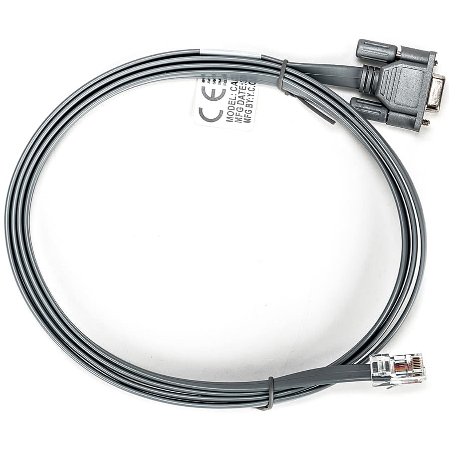 Vertiv CAB0036 RJ45 to DB9F cross cable for serial console connections