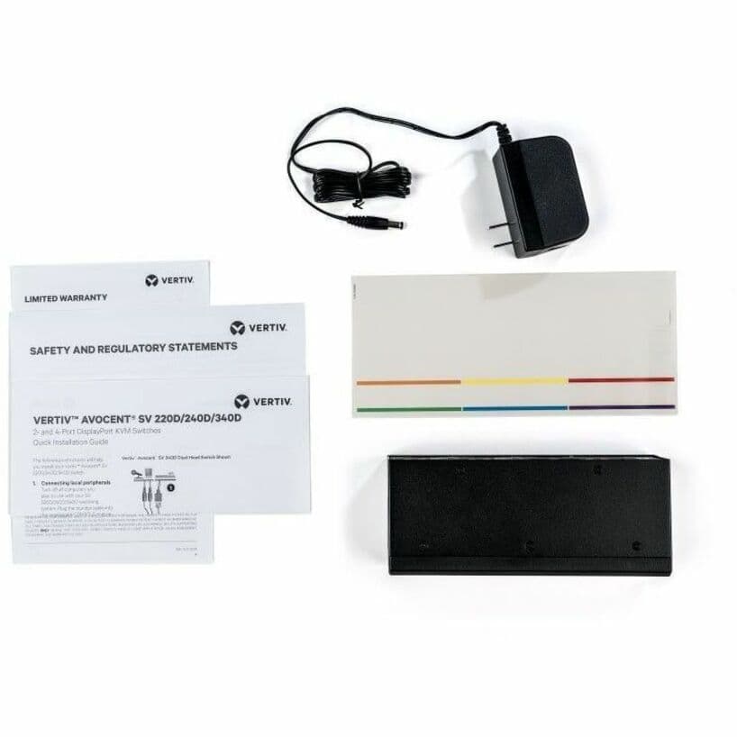 Vertiv Avocent SV220D-001 desktop KVM switch with DisplayPort support and compact form factor