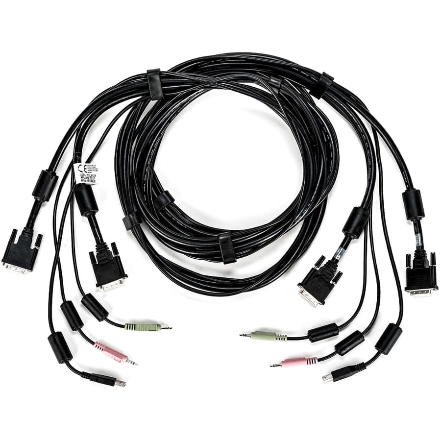 VERTIV-IT SYSTEMS 10FT CABLE ASSY 2-DVI-I/1-USB/2-AUDIO view 3