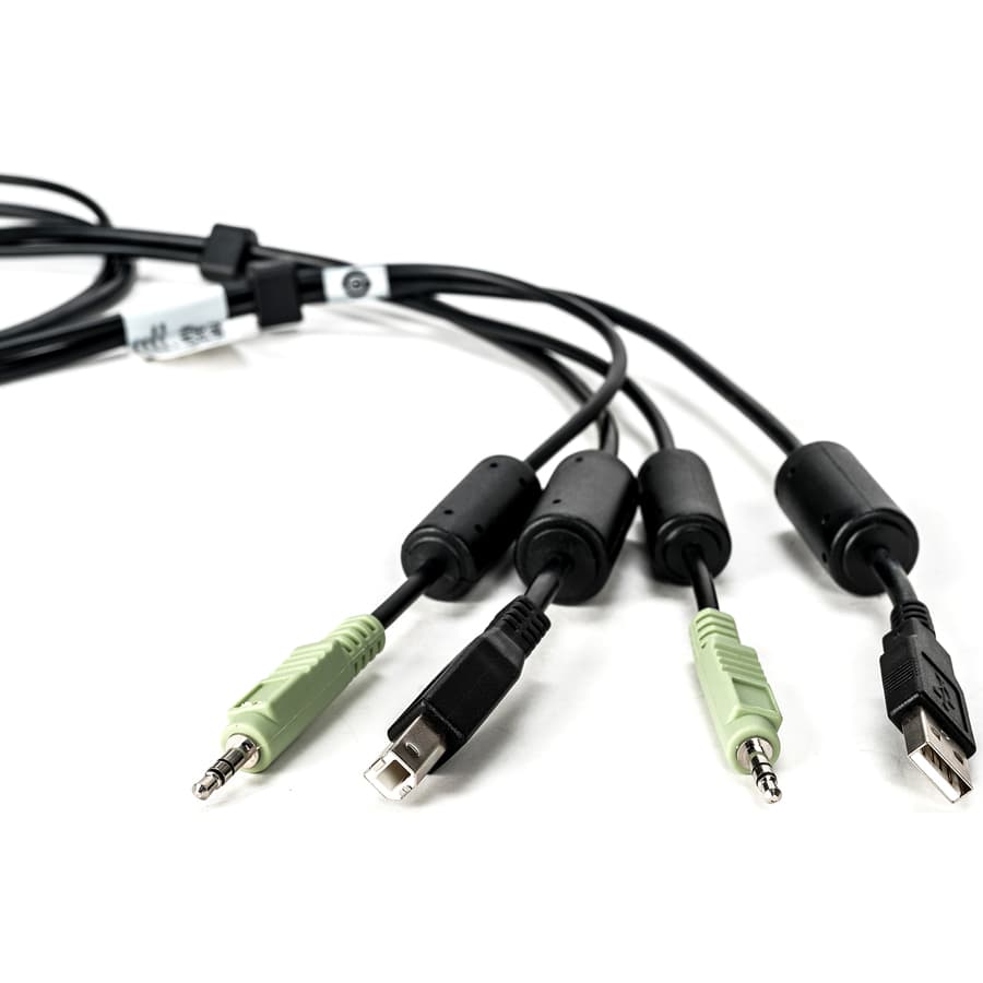 Vertiv CBL0130 6 ft KVM cable assembly with USB and audio connections