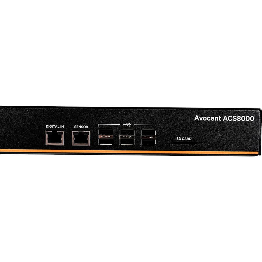 Vertiv ACS8016DAC-400 16-port dual AC console server with analog modem for remote infrastructure management