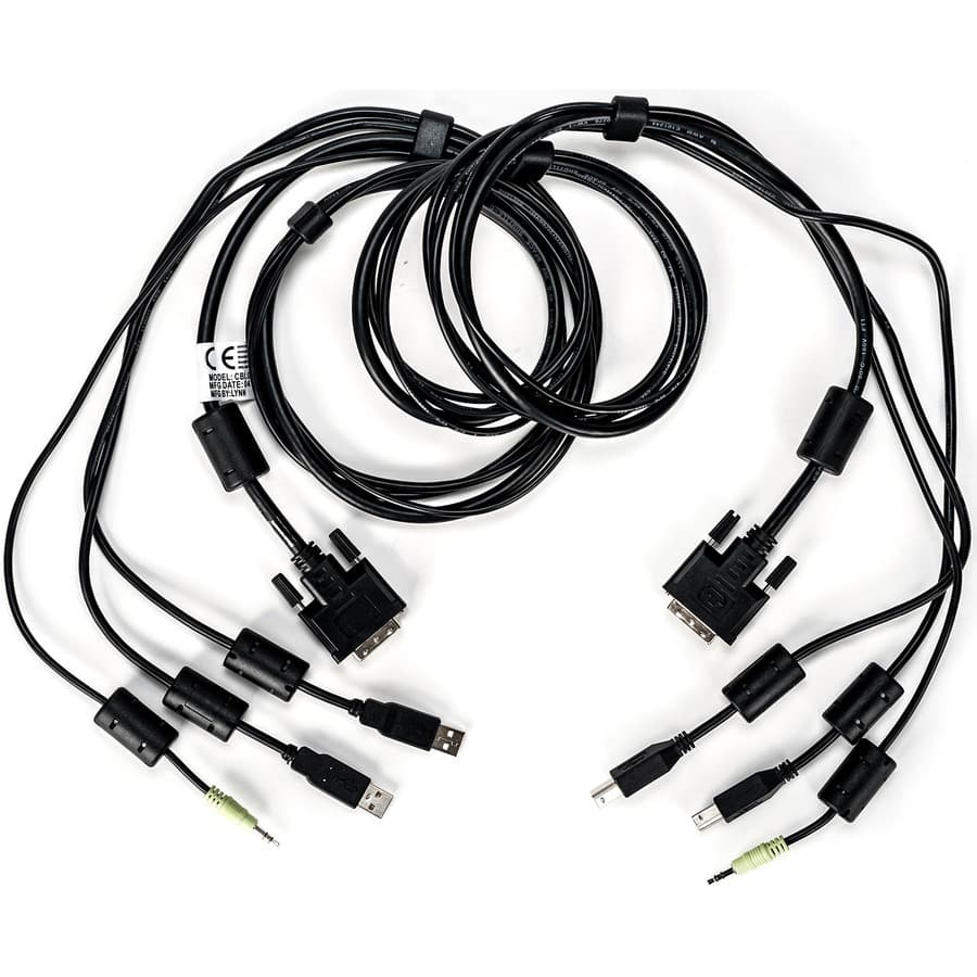 DVI-D CABLE, USB, AUDIO, DPP - 6FT view 3