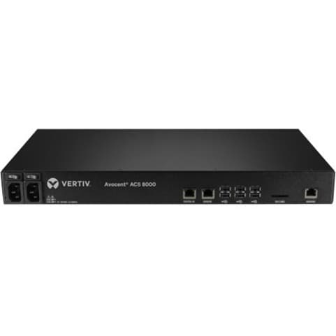 Vertiv ACS8016DAC-400 16-port dual AC console server with analog modem for remote infrastructure management