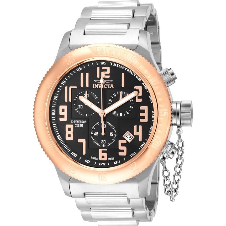 Invicta Russian Diver 15556 wrist watch with stainless steel bracelet and bold oversized design