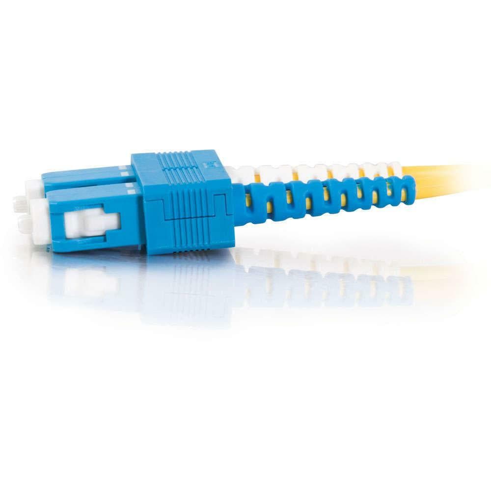 C2G 11219 fiber optic cable with SC connectors for organized fiber routing