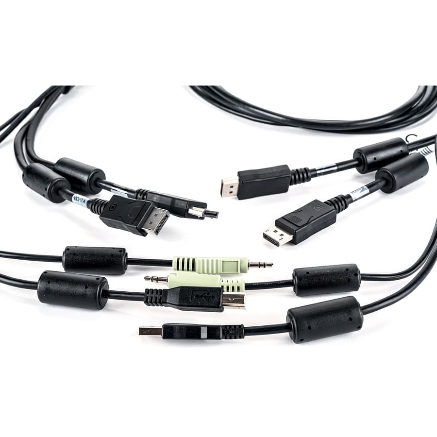 Vertiv CBL0106 6 ft Dual DisplayPort USB KVM Cable | KVM, Enterprise