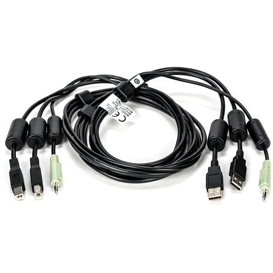 Vertiv CBL0132 6 ft KVM Cable Assy 2-USB/1-Audio | KVM Cable