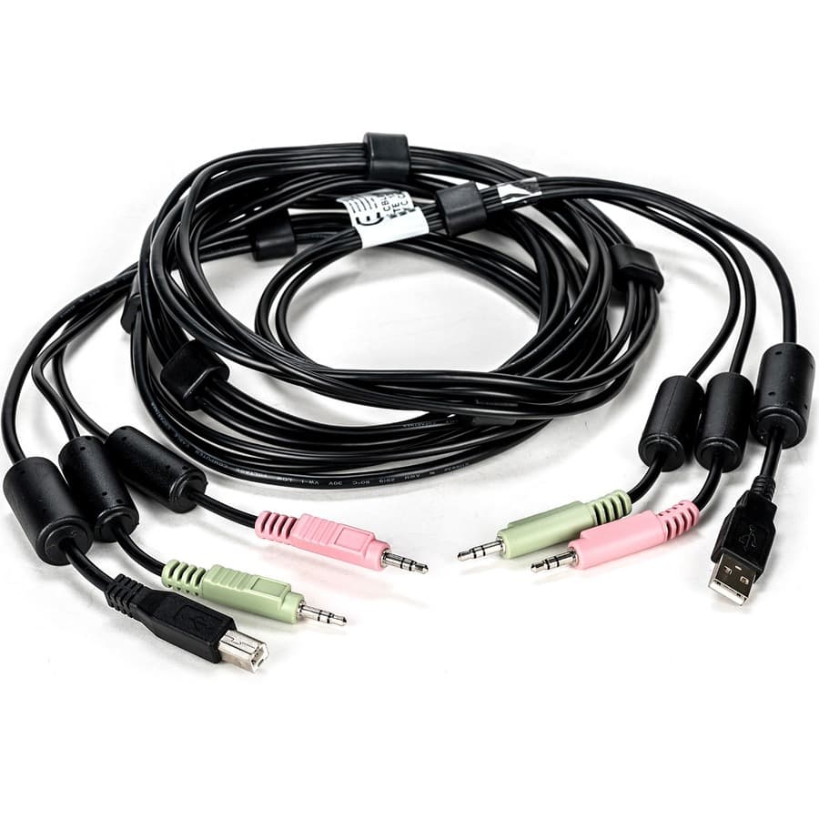 Cable Assy, 1-USB/2-Audio, 10 Ft