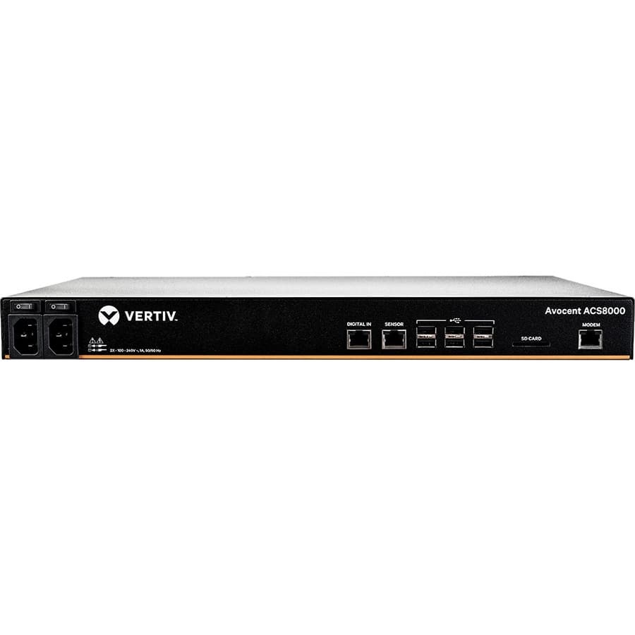 Vertiv ACS8032MDAC-400 32-Port Console Server, Dual AC | Rack Mount, Enterprise