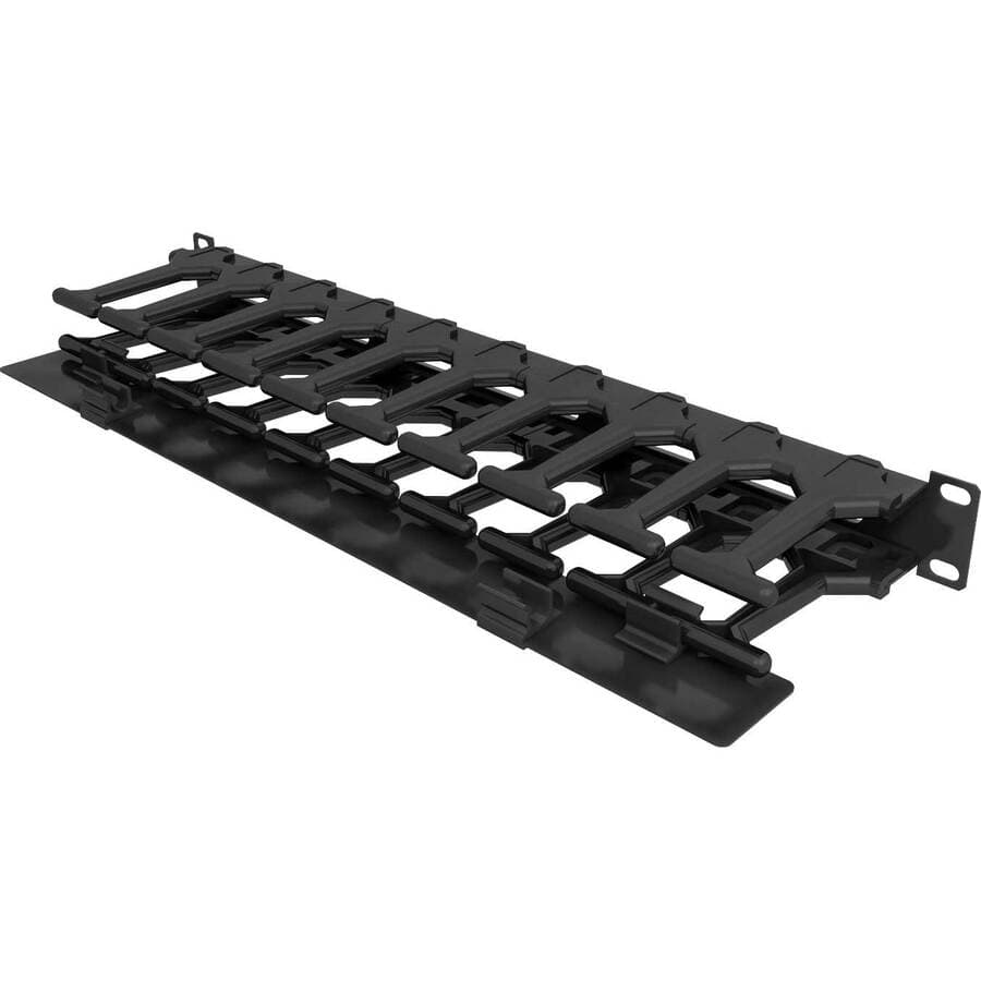 Vertiv VRA1002 Horizontal Cable Manager, 1U, Metal | Rack Mount