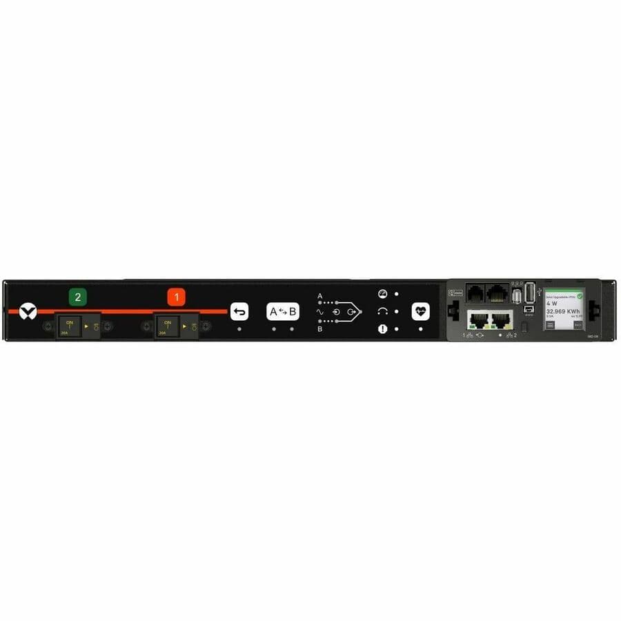 Rpdu, Rack Transfer Switch Monitored Unit Level, 30a, 208v, 4.9kw, Horizontal, (