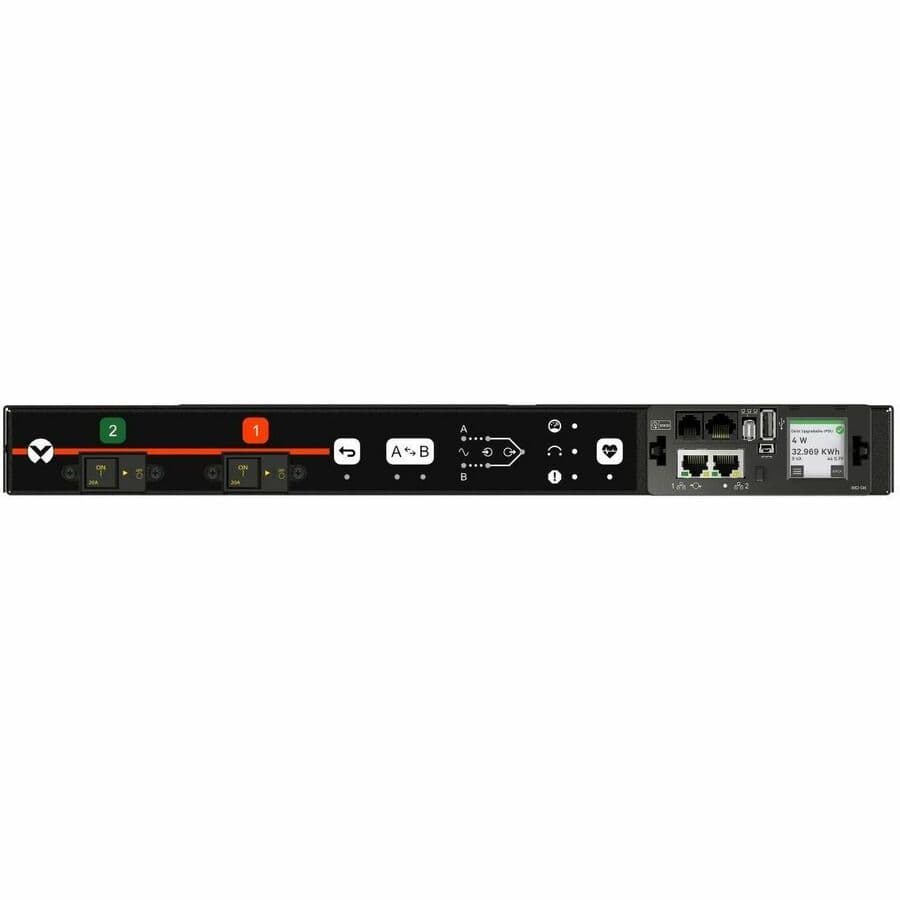 Rpdu, Rack Transfer Switch Switched Outlet Level Monitoring, 30a, 208v, 4.9kw, H