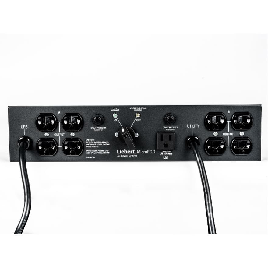 Vertiv MP2-115A 2U MicroPod maintenance bypass for 115A rack power transfer