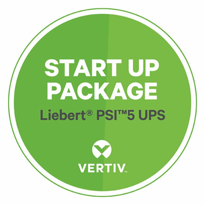 Vertiv startup support service for UPS systems up to 3 kVA with 7x24 deployment assistance