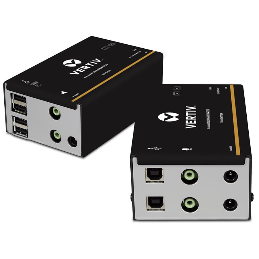Vertiv LV4020P-001 DVI USB audio KVM transceiver for 50 m CatX extension