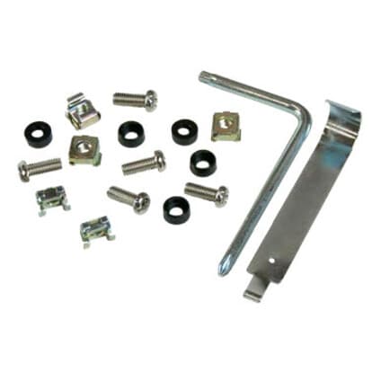 Vertiv E6013 M6 cage nuts, screws, and washers for 19 inch rack mounting