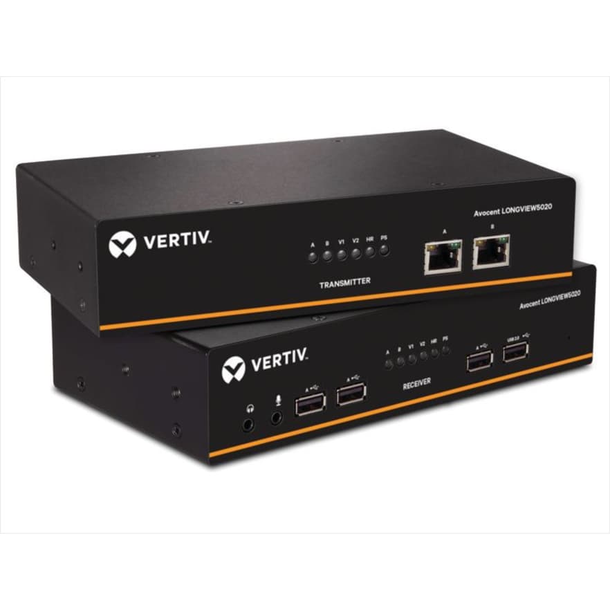 Vertiv LV5020P-001 LongView DP USB audio CATx extender for 150 meter remote KVM