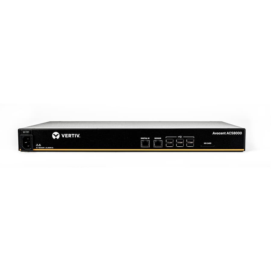 Vertiv Avocent ACS8032SAC-400 32-port tower console server for secure remote infrastructure management
