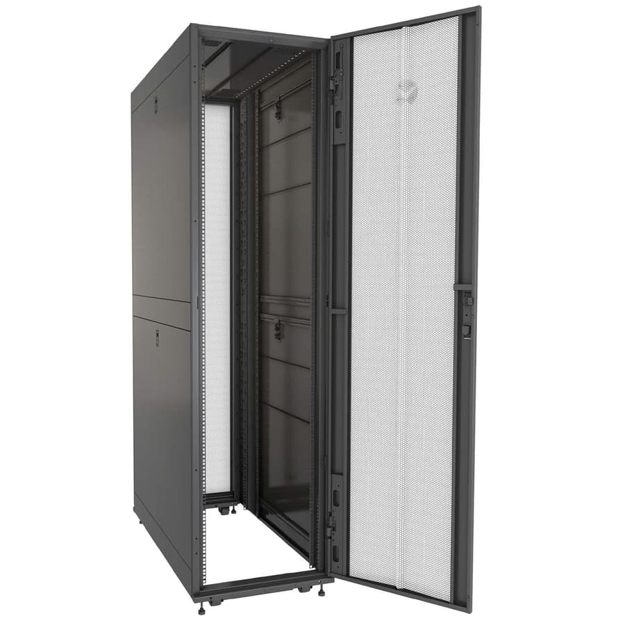 VERTIV-RACKS VR RACK 42U W DOORS/SIDES AND CASTERS TAA COMPLIANT CUST PAYS FRT view 4