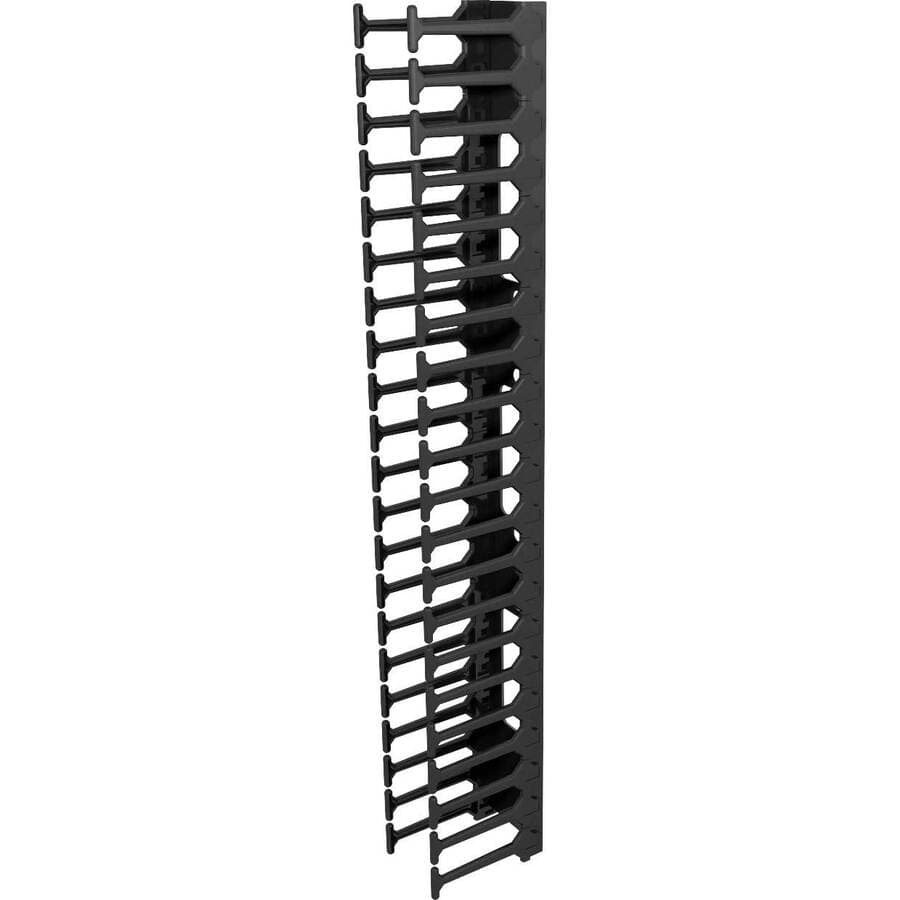 Vertiv VRA1016 black 42U vertical cable manager for 19-inch rack cable routing
