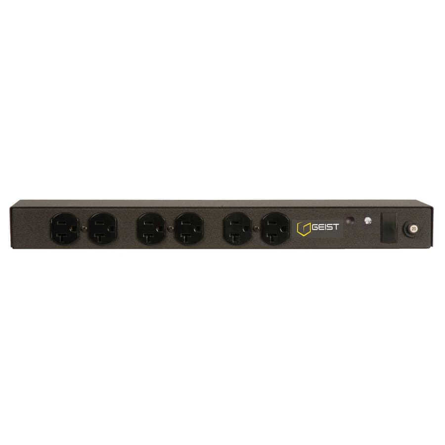 Vertiv 1U basic standard PDU with six 5-20R outlets, 20 A 120 V