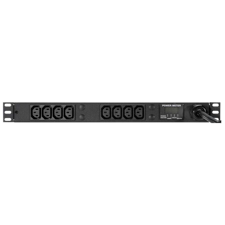Vertiv 8-outlet metered rack PDU with NEMA L6-20P input and 1U/0U mounting