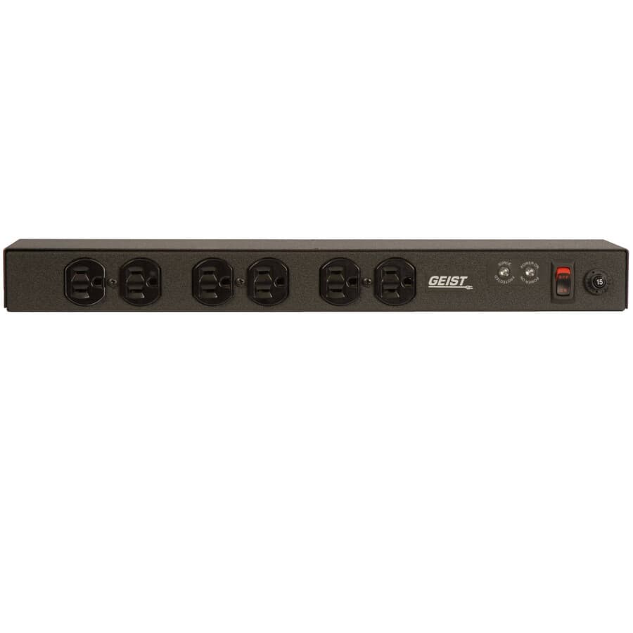 Vertiv 1U basic surge PDU with 6 NEMA 5-15R outlets and 15 A, 120 V support