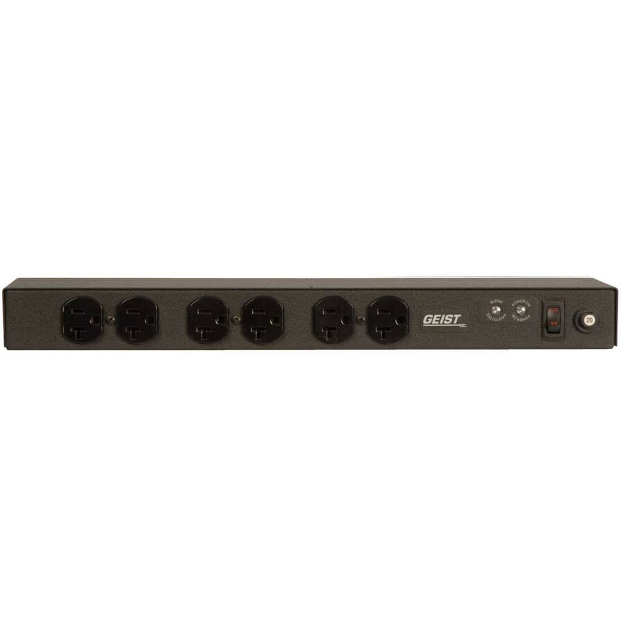 Vertiv 38225 1U rack mount UPS PDU with 6 5-20R outlets and 20A 120V input