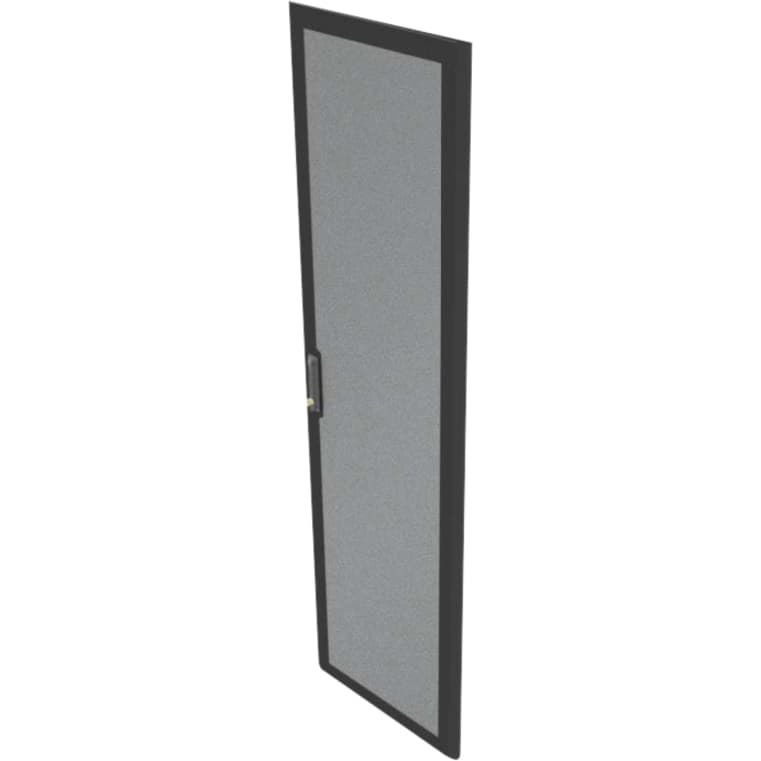 Vertiv 24U 600 mm rack enclosure with single perforated door in RAL 7021 finish