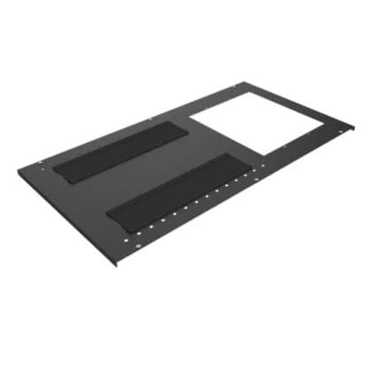 Vertiv 700W x 1,100D chimney top panel in RAL 7021 finish