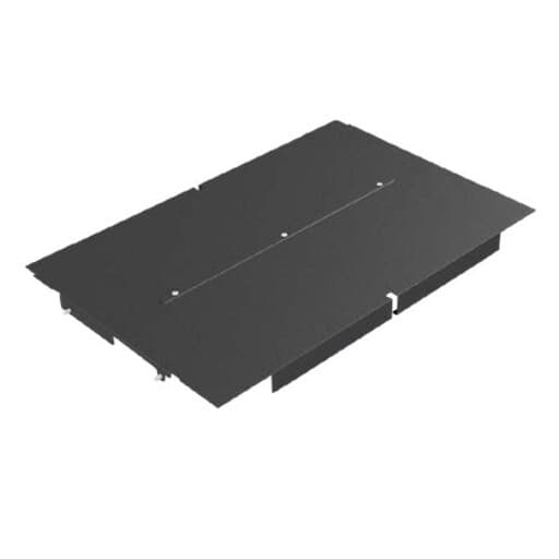 Vertiv bottom panel for 800 mm by 1,200 mm rack enclosure in RAL 7021 finish