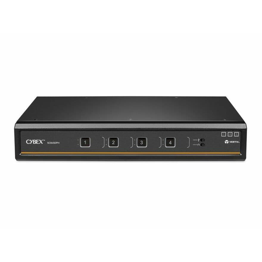 Vertiv CYBEX SC Universal DP/H secure 4-port dual-display KVM switch with CAC support