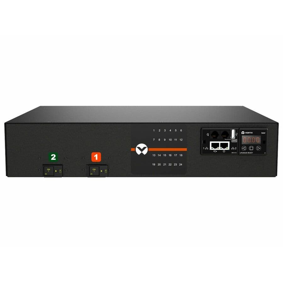 VERTIV - GEIST - CTO & ETO RPDU SWITCHED UNIT MONITORED 30 A 24 COMBINATION C13/C19 ORANGE view 3