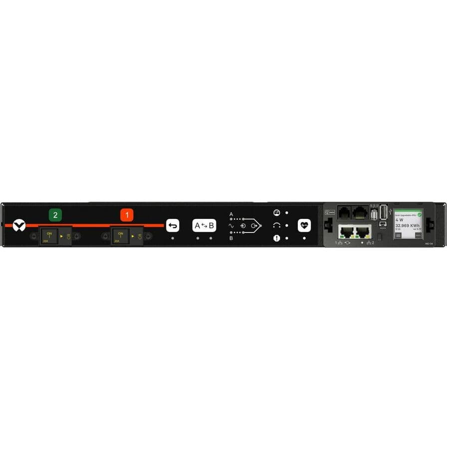 RPDU, RACK TRANSFER SWITCH SWITCHED UNIT LEVEL MONITORING, 30A, 208V, 4.9KW, HOR view 3