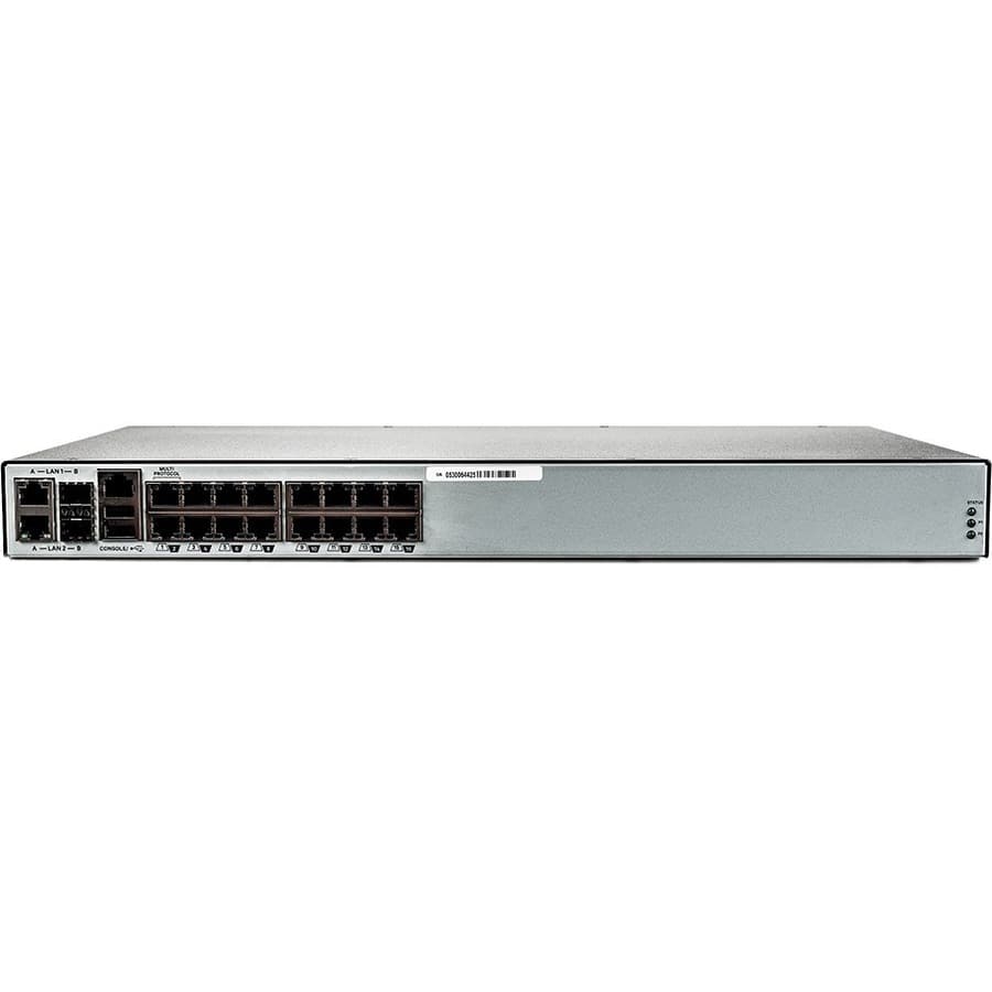 Vertiv ACS8016DAC-400 16-port dual AC console server with analog modem for remote infrastructure management