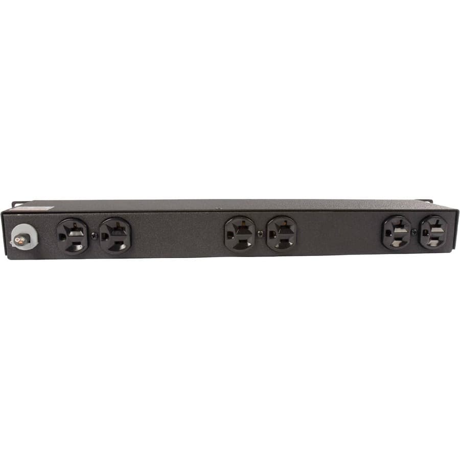 Vertiv 38037 1U 20A 120V basic surge PDU with six NEMA 5-20R outlets