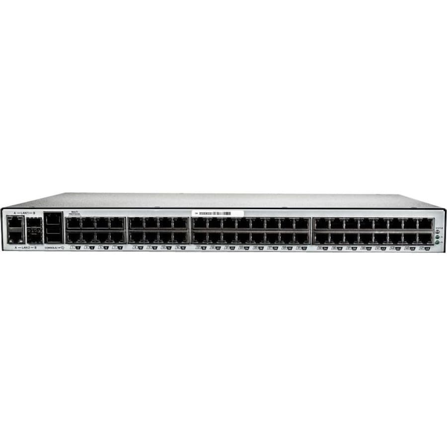 Vertiv ACS8048-NA-DAC-400 48-port console server with 4G LTE, dual AC power, desktop form factor