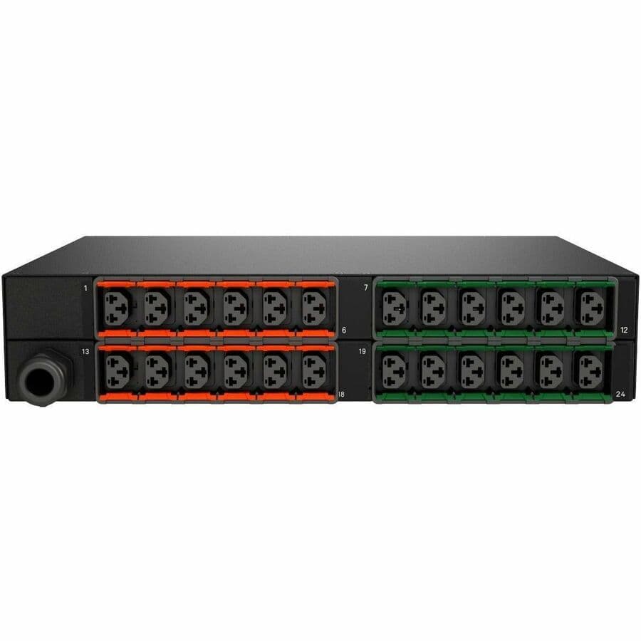 VERTIV - GEIST - CTO & ETO RPDU SWITCHED UNIT MONITORED 30 A 24 COMBINATION C13/C19 ORANGE view 2