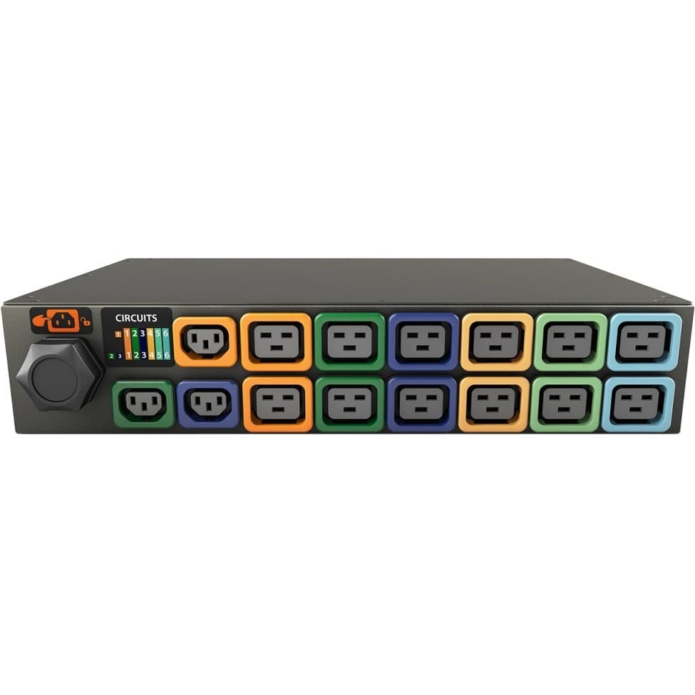 VERTIV - GEIST - MTS & BTO PDU METERED 2U 50A 208V DELTA (3)L-C13 (12)L-C19 view 4
