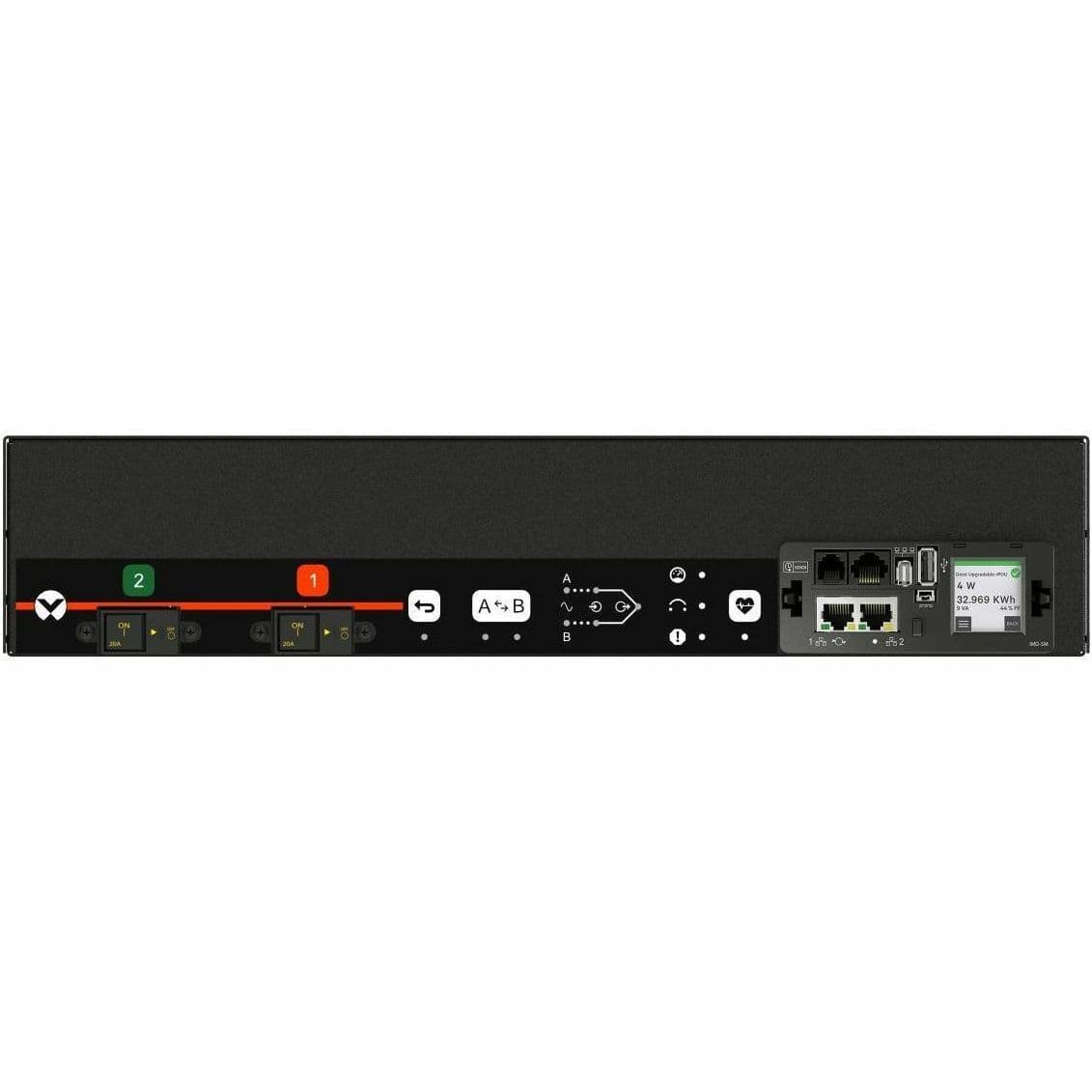 RPDU, RACK TRANSFER SWITCH MONITORED UNIT LEVEL, 30A, 208V, 4.9KW, HORIZONTAL, ( view 4