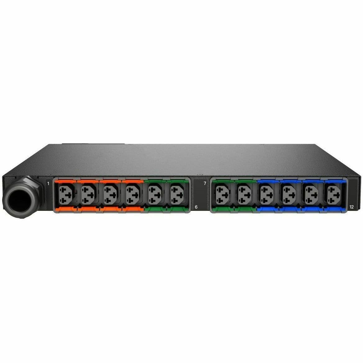 RPDU, MONITORED OUTLET LEVEL EC, 35A, 208V DELTA, 10.0KW, HORIZONTAL, (12) COMBI view 4